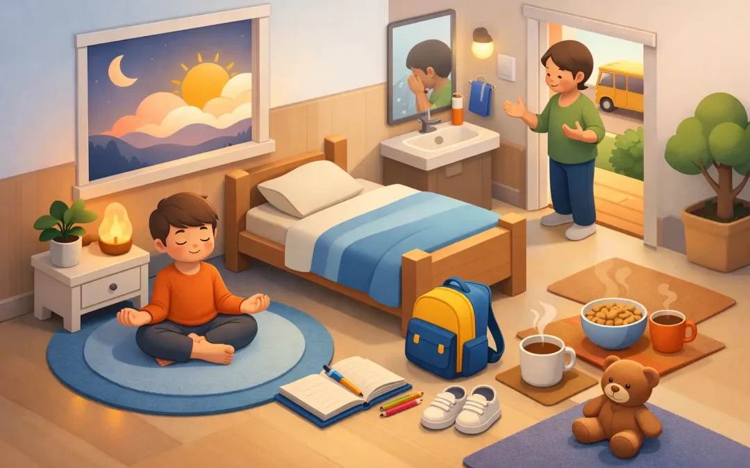 A Calm Down Routine for School Mornings