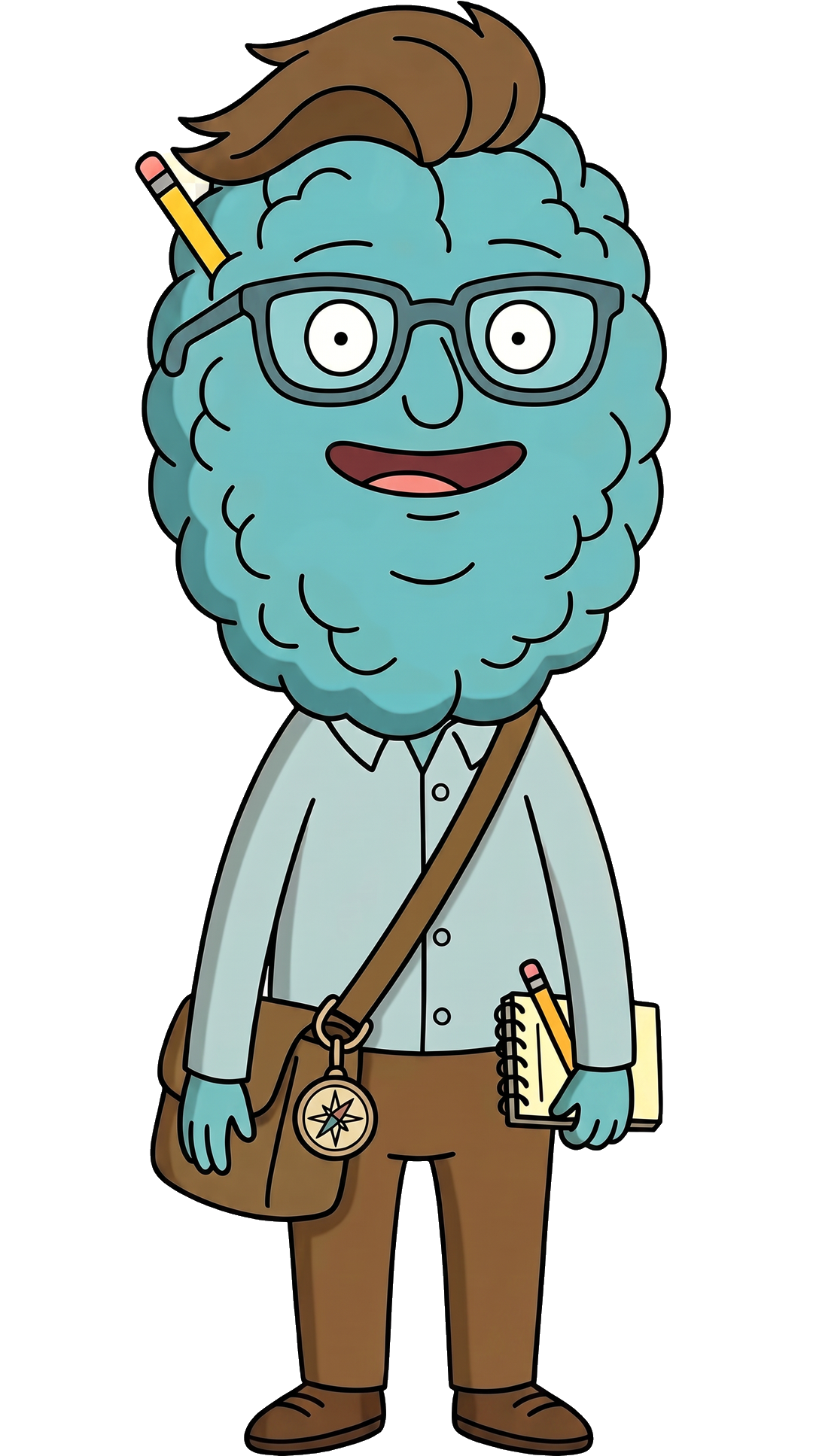 Thinker Brain character